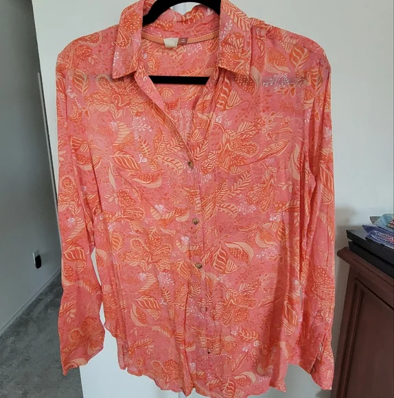 28 Anthropologie Pilcro Romy Buttondown Shirt - Picture 7 of 9
